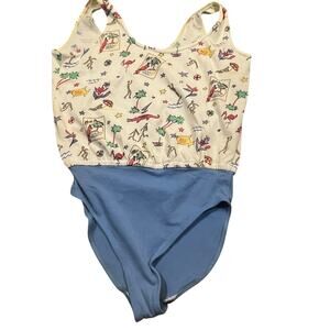 Primero One Piece Swimsuit Women’s Large Tropical Novelty Print Vintage Swim